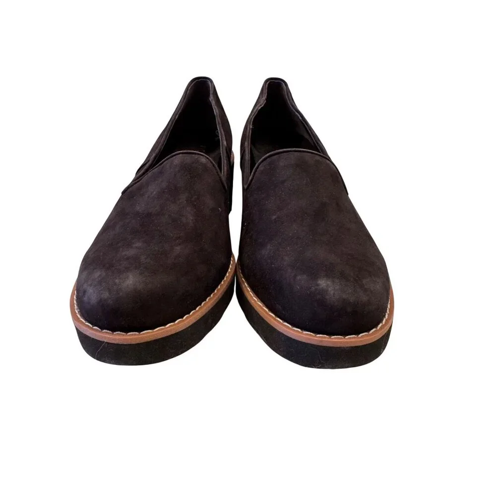 Vionic Willawedge Black Suede Size 9 NWOB Orthotic Arch Support